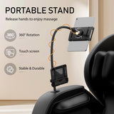 Massage Chair Full Body, Zero Gravity Massage Chair with Auto Modes, Airbag Massage, Foot Massage, 6 Fix Point Rollers, Heating, Touch Screen Controller, Black Home Relaxation Recliner with Massage Msutree