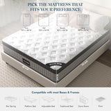 12'' Twin Mattress, Twin Size Mattress in a Box, Modern New Diamond Innerspring Hybrid and Cooling Gel Memory Foam Mattresses, Pressure Relief & Motion Isolation, RV Medium Firm Matress ( 12'') anwickjeff