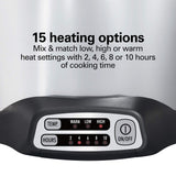 Hamilton Beach Sear & Cook Stock Pot Slow Cooker with Stovetop Safe Crock, Large 10 Quart Capacity, Programmable, Silver (33196) Hamilton Beach