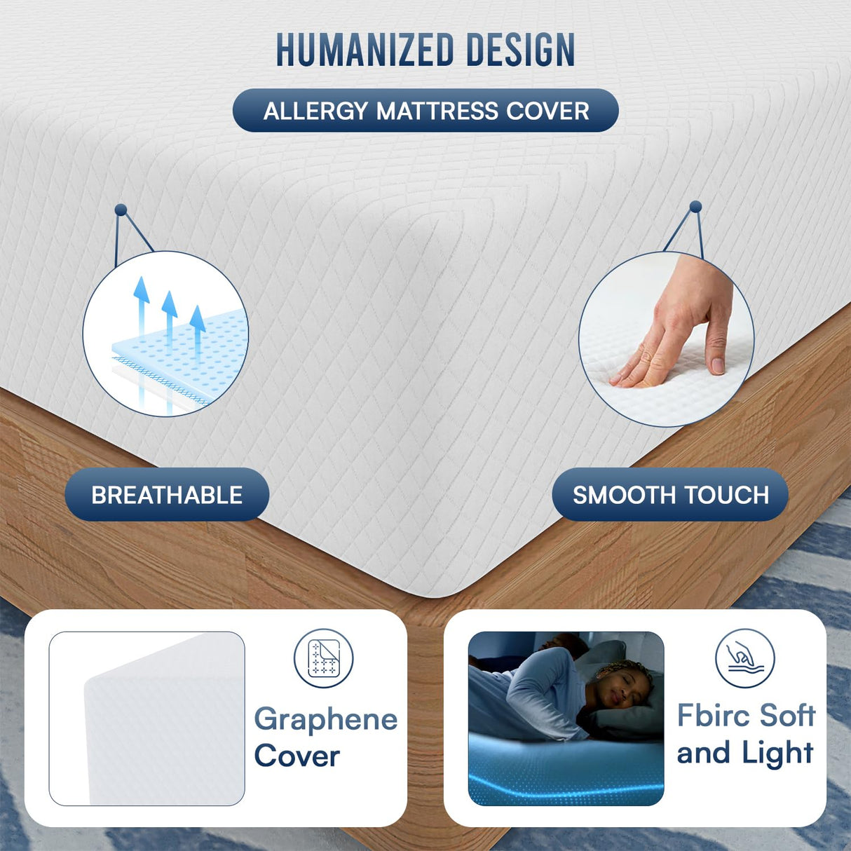 FDW 12 inch Gel Memory Foam Mattress Medium Firm Mattresses for Cool Sleep Relieving Pressure Relief CertiPUR-US Certified Mattress in a Box (King) FDW