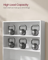 VASAGLE Custos Collection - Bookshelf, 3-Tier Bookcase, Book Shelf, Open Storage Shelf, 9.4 x 31.5 x 32 Inches, for Living Room, Home Office, Dinning Room, Cloud White ULBC173T14 VASAGLE