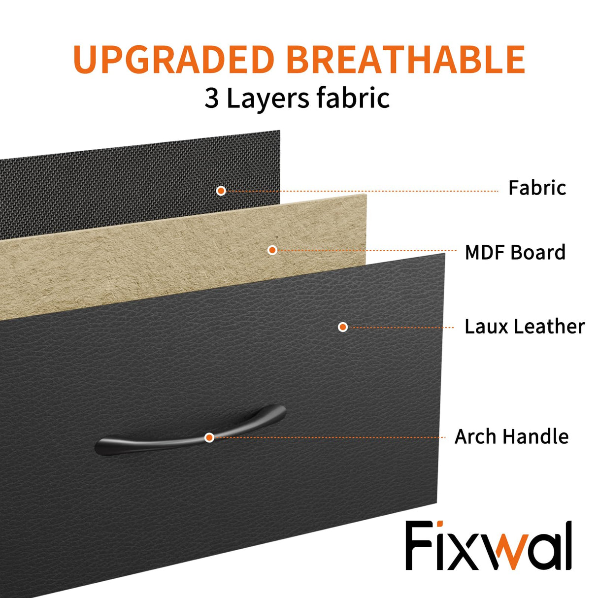 Fixwal Black Nursery Dresser for Bedroom with 13 Drawers, Fabric Chest of Drawers with PU Finish for Kids, Boys, Adults, Nursery, Living Room, Closet, Entryway, Hallway (No LED Lights) Fixwal