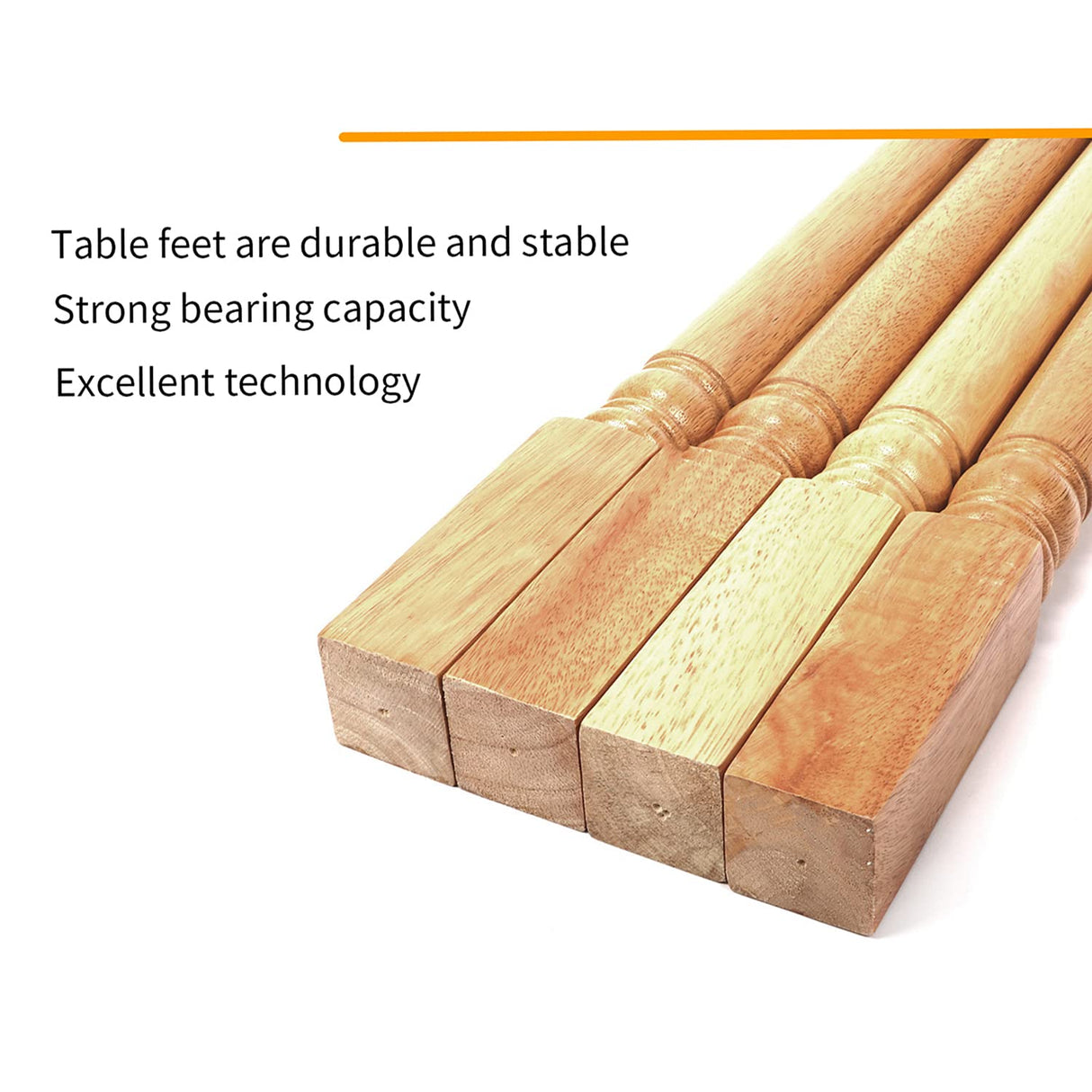 tonchean 28 inch Furniture Legs 4 Pack Turned Farmhouse Table Legs Set DIY Wood Legs Round Farmhous Legs Replacement Coffee Table Bench Dining Legs Varnish Coated tonchean