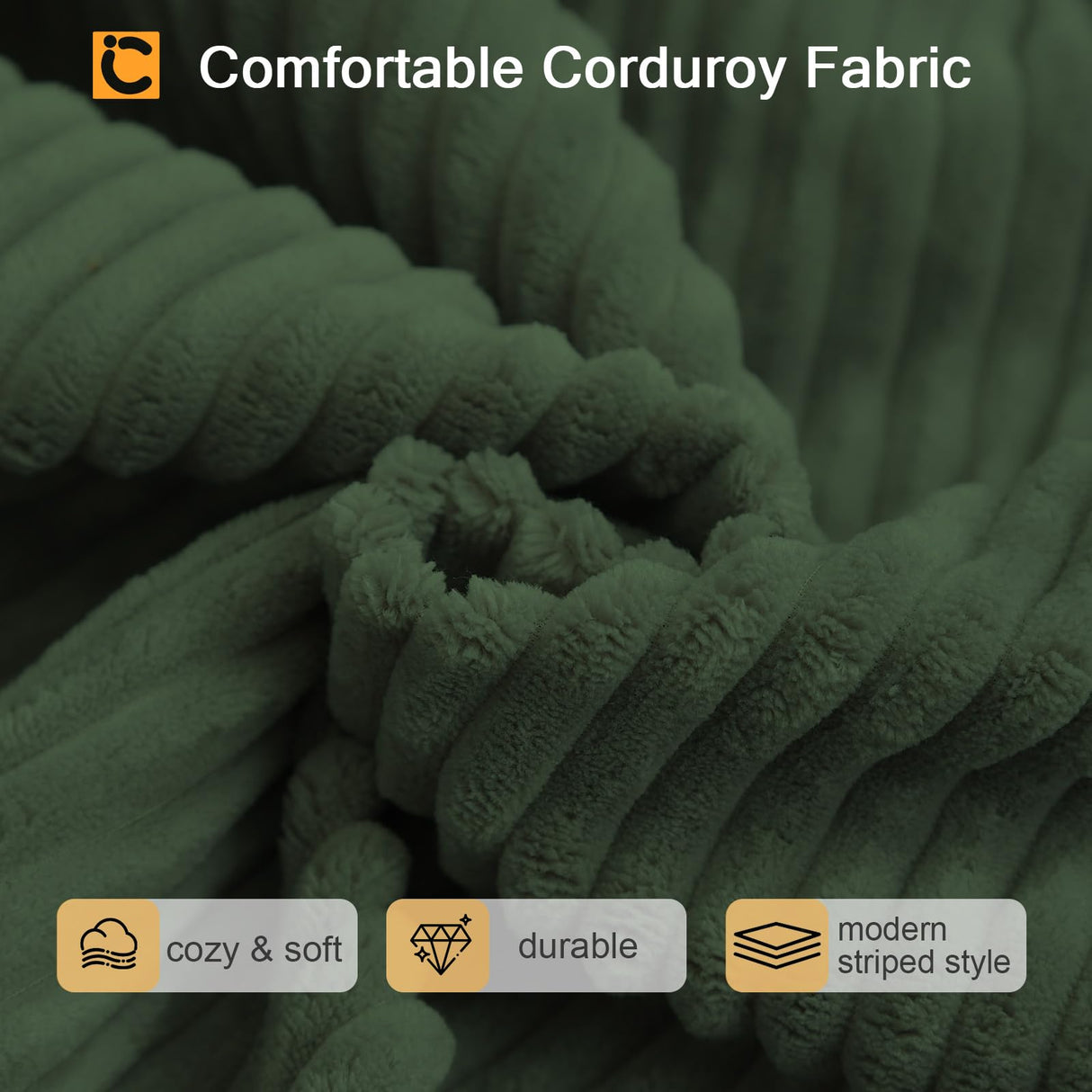 COMAX Futon Sofa Bed, 4-in-1 Floor Foldable Sofa Couch Bed Queen with L-Shaped Armrests, Convertible Folding Chair Bed Sleeper Mattress Fold Out Comfy Lounge for Living Room Bedroom, Green COMAX