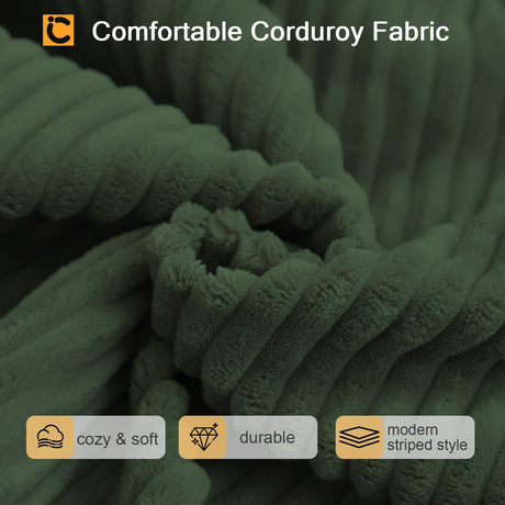 COMAX Futon Sofa Bed, 4-in-1 Floor Foldable Sofa Couch Bed Queen with L-Shaped Armrests, Convertible Folding Chair Bed Sleeper Mattress Fold Out Comfy Lounge for Living Room Bedroom, Green COMAX