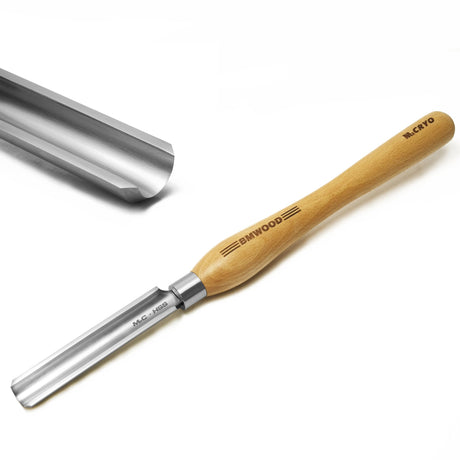 BMWOOD Cryo M2 3/4" Spindle Roughing Gouge with Handle12-1/2" for Woodturning Chisels Woodlathe tools. BMWOOD