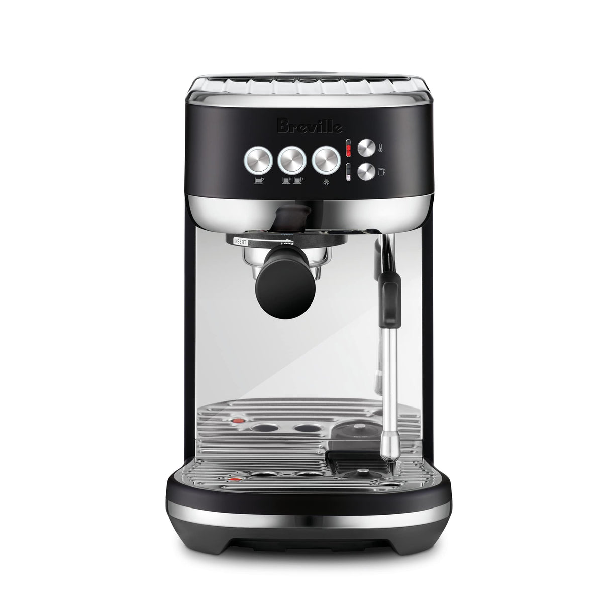 Breville the Bambino Plus Espresso Machine with Auto Milk Frother, Espresso Maker with Seconds Heat Up, Cappuccino & Latte Machine for Home, BES500BTR, Black Truffle Breville