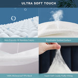 Cozymaker Queen Size 100% Waterproof Mattress Protector, Cooling Mattress Cover Fitted 8-21" Deep Pocket, 3D Air Fabric Soft Breathable Bed Mattress Pad Cover Noiseless Washable Cozymaker