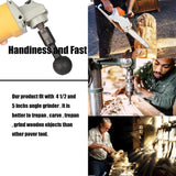 Sphere Rotary Burr, Ball Grinding Head, Sphere Rotary Burr with 5/8-11 Threads for 4 1/2 and 5 Inch Angle Grinder for Making a Bowl, Spoon or The Other Wooden Objects CESFRE