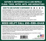Nature's Defender Lawn & Garden Concentrate - All-Natural Pest Control for Outdoor Spaces, Made with Natural Cedarwood Oil (128 Fluid Ounces) Cedar oil Industries