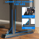 Rfiver Table Top TV Stand with Height Adjustable TV Legs, TV Stands Base with Cable Management for Most 37 to 86 Inch Flat or Curved TVs, Steel TV Feet Holds up to 150 lbs, Max VESA 800x600mm, Black Rfiver