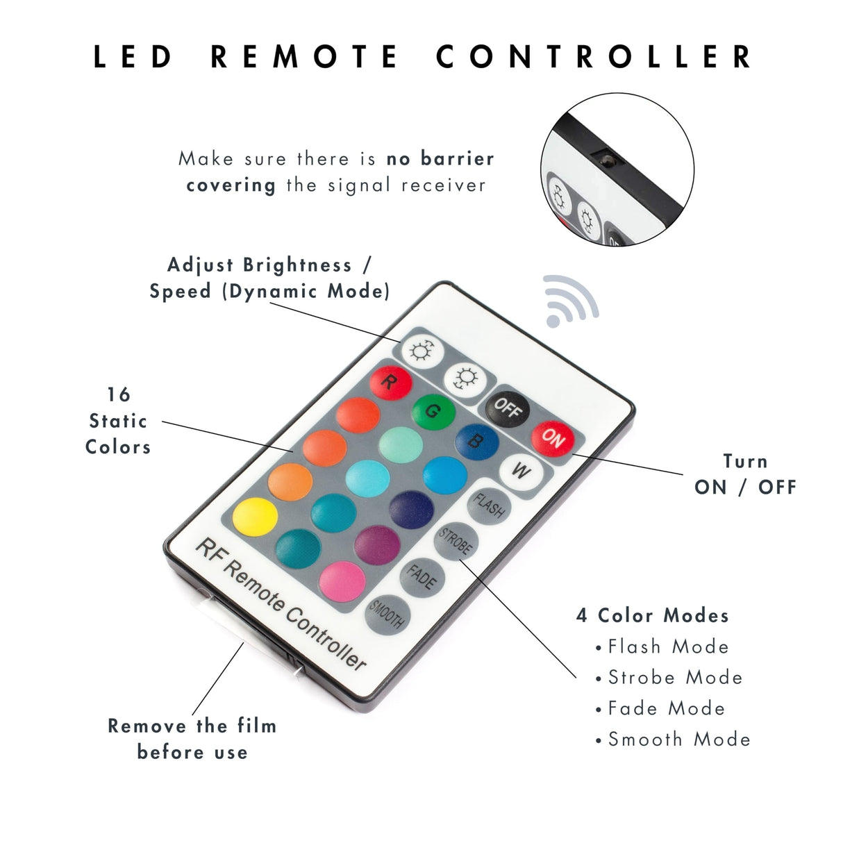 HOMES: Inside + Out Connelly Modern 5 Shelf LED Bookcase, Unique Thin Wood Bookshelf with Storage and Remote, Office Shelving ,Tall Book Shelf for Bedroom, Living Room and Small Spaces, Cream Weave Furniture of America