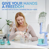 LET'S RESIN Upgraded Resin Mixer Master,3 Speeds Control Epoxy Mixer with AI Mode&HD Large Screen,Intelligent Resin Mixer Electric and Stand for Epoxy Resin,Molds,Soap Making(Included 2 Sizes Paddles) LET'S RESIN