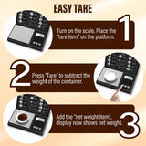 Raclomec Digital Gram Scale 200g x 0.01g Jewelry Scale, Gram, Ounce, Carat, Grain for Food, Small Ingredients, Gemstone, Coins. Raclomec