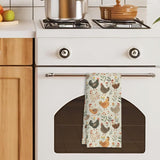 HUGANE Farmhouse Chicken Rooster Kitchen Towels, Chicken Dish Towels, Rooster Decor Hand Towel for Bathroom Kitchen Decor, Cock Mom Lady Gifts, 16x24 Inch HUGANE