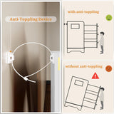 White Dresser for Bedroom with 6 Drawers, LED Dressers & Chests of Drawers with Power Strip, Modern Dressers Wide Storage for Bedroom Closet Whalefall