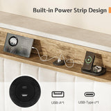 Jocisland King Platform Bed Frame with LED Lights, USB Charging Ports, Tall Velvet Headboard with Wingback Storage, No Box Spring Needed, Easy Assembly, Cream Jocisland