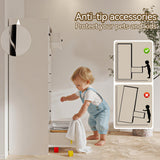 FJTJBSI 47.3" Tall Dresser for Bedroom Chests of Drawers with Charging Station 7 Drawer Dressers with Metal Slide Rail Modern Wood Closet Organizer with Large Storage for Home Office Entryway FJTJBSI