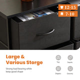 Sweetcrispy Dresser, Tall Dresser for Bedroom, Drawer Dresser Organizer Storage Drawers with 10 Drawers, Chest of Drawers with Fabric Bin, Steel Frame, Wood Top for Bedroom, Closet, Entryway Sweetcrispy