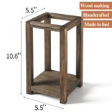 Wedding Lantern Centerpiece, Set of 2 Rustic Wedding Table Decoration, Farmhouse Decor, Wooden Candle Holder, Country Barn Wedding Gift （No assembly required） SUJUN