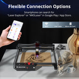 Mecpow X3 Laser Engraver, 5W(5000mW output) Laser Cutter, 60W Laser Engraving Cutting Machine, Laser Engraver for Wood and Metal w/Emergency Stop, Flame & Gyro Detection, 16.0 x 15.7" Mecpow