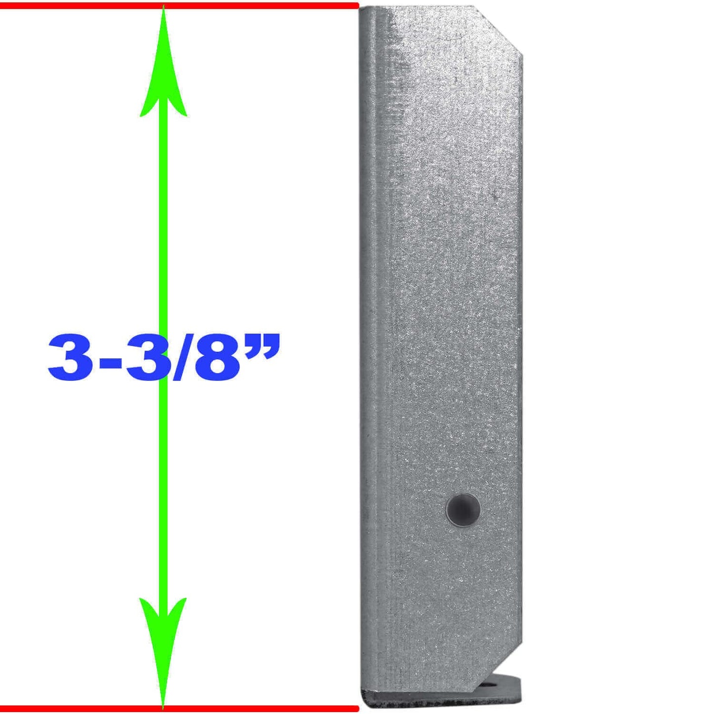 Jake Sales Wood Fence Rail Bracket for 2x4 Dimensional Lumber. Galvanized Steel to Resist Rusting. Quantity 8 - WoodArtSupply