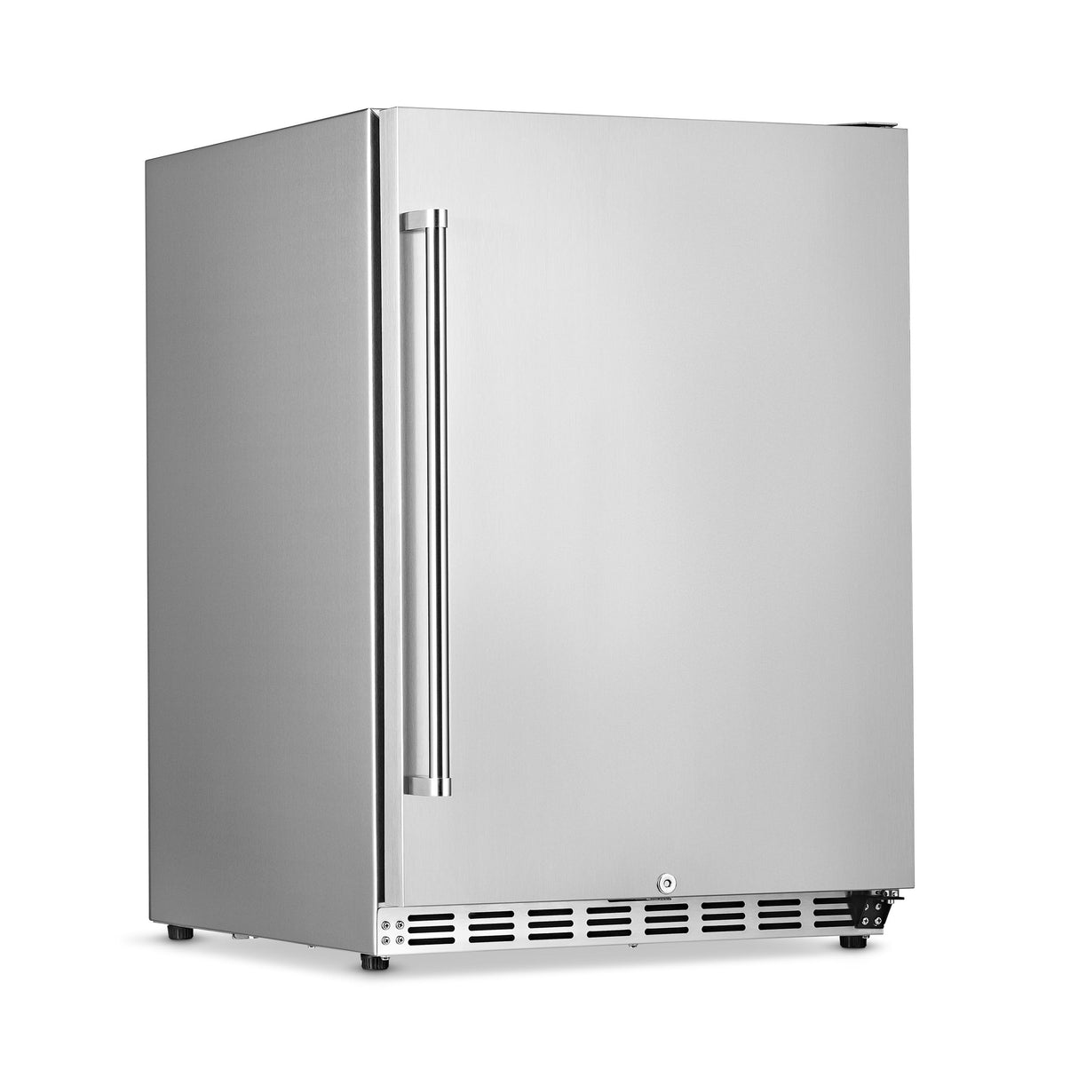 NewAir 24" Outdoor Beverage Refrigerator | 5.3 Cubic Feet Storage| Weatherproof Stainless Steel Fridge | Built-In or Freestanding Outdoor Patio Fridge For Beer, Wine, Food NCR053SS00 NewAir