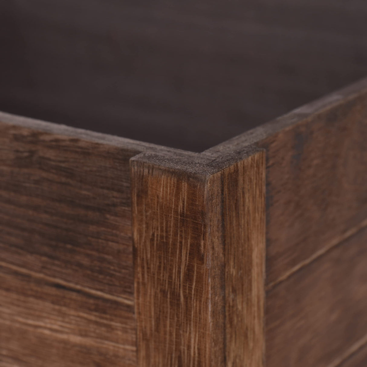 SENRYEE Farmhouse Antique Black Wooden Crate for storage,Rustic Decorative Boxes,Set Of 3 Extra Large Nesting Wooden Storage Crates For display ,Handmade Natural Solid Wood Box (Rustic Black) SENRYEE