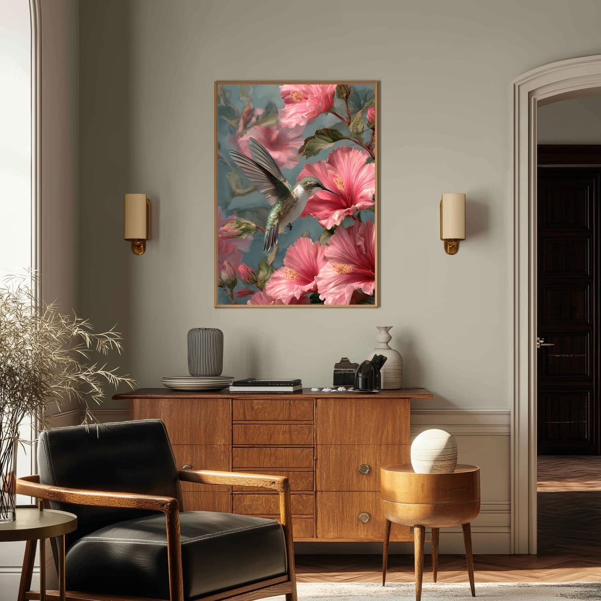 Hummingbird Paint by Number Kits for Adults, Hummingbird Paint by Numbers kit for Adults, Painting by Numbers, Oil DIY Crafts Home Wall Decor 16x20 in HMZephitiquc