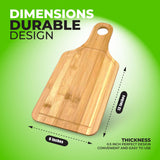 Bulk Plain Bamboo Paddle Cutting Board (Set of 10) | For Customized, Personalized Engraving Purpose | Wholesale Premium Blank Bamboo Board (Handle 13" x 6") Ven-Trap