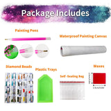 JATOK 5D Diamond Painting Kits for Adults Full Round Drill Rabbit Animal Embroidery Pictures Arts Paint by Number Kits Diamond Art Kits for Home Wall Decor 11.8x15.7in JATOK