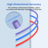 ANYCUBIC PLA Plus (PLA+), RFID 3D Printer Filament 1.75mm, High Toughness Filament, Dimensional Accuracy +/- 0.02mm, Print with Most FDM 3D Printers, Reusable Spool, 1KG, Purple ANYCUBIC