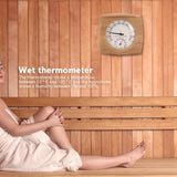 Sunicon Sauna Thermometer, 2 in 1 Indoor Wood Thermo Hygrometer Thermometer Hygrometer Steam Room Sauna Room Accessories Sunicon