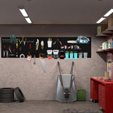 Daanxw Peg Board, 3 Pack 16-Inch X 36-Inch Heavy Duty Steel Pegboard,Heavy Duty Black Pegboard for Walls, Garage, Workbench, Craft Room Tool Organization, Metal Pegboard Panels(Black) Daanxw