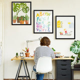 euwazram Matte Black 18x24 Frame - Single Frame, 18 x 24 Poster Frame for Artwork, Puzzles, Photos and Movie Posters Picture Frames euwazram