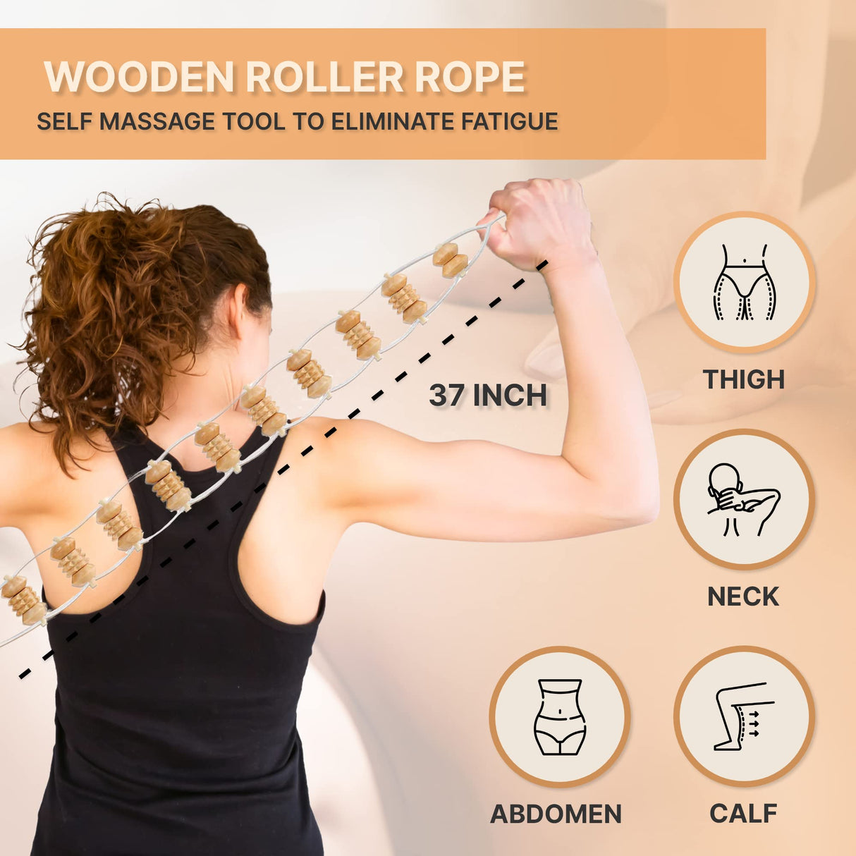 Nuddspa Wood Therapy Massage Tools 6-in-1, Lymphatic Drainage Massager, Maderoterapia Kit - Anti Cellulite Complete Body Sculpting Tools for Total Relaxation & Relief - Massager Tool for Anti Aging Nuddspa