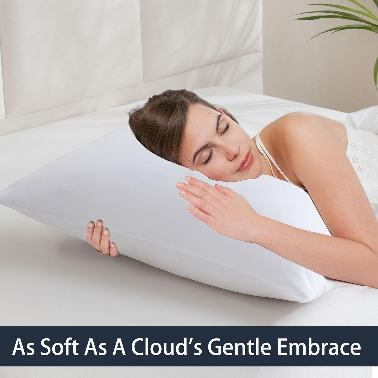 ZPECC Pillow Cases Standard Size 24 Pack - Bulk Snow White Pillowcases with Envelope Closure, Pillow Covers for Home, Camping, Travel Essentials (24 Pack,20x26,Snow White) ZPECC