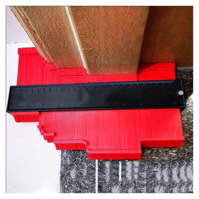 Contour Gauge with Lock Widen Measure Tool Scriber Marking Tools Precisely Copy Irregular Shape Curves and Odd Shapes Contour Gauge Duplicator for Carpenters Woodworking DIY Gift
