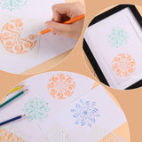 56 Pack (3.6x3.6 inch) Stencils for Painting, Reusable Mandala Dot Painting Stencils for DIY Rock Murals Art Projects WSICSE