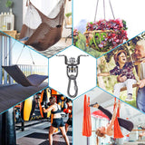 SELEWARE Heavy Duty Boxing Punching Bag Hanger, 360 Rotate Heavy Bag Hanger Bracket with Bearing and Carabiner, Wood Beam Holder for Boxing Muay Thai Training, 700lbs Capacity SELEWARE