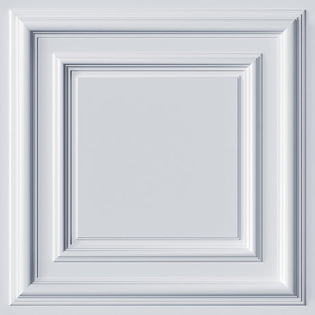 AMAZING WALL Home Non-3D Grey White Wooden Pattern Wall Panel PVC with Frosted Film Self Adhesive Peel and Stick Decoration for Living Room/Bedroom 11.8x11.8 8pcs/Set AMAZING WALL