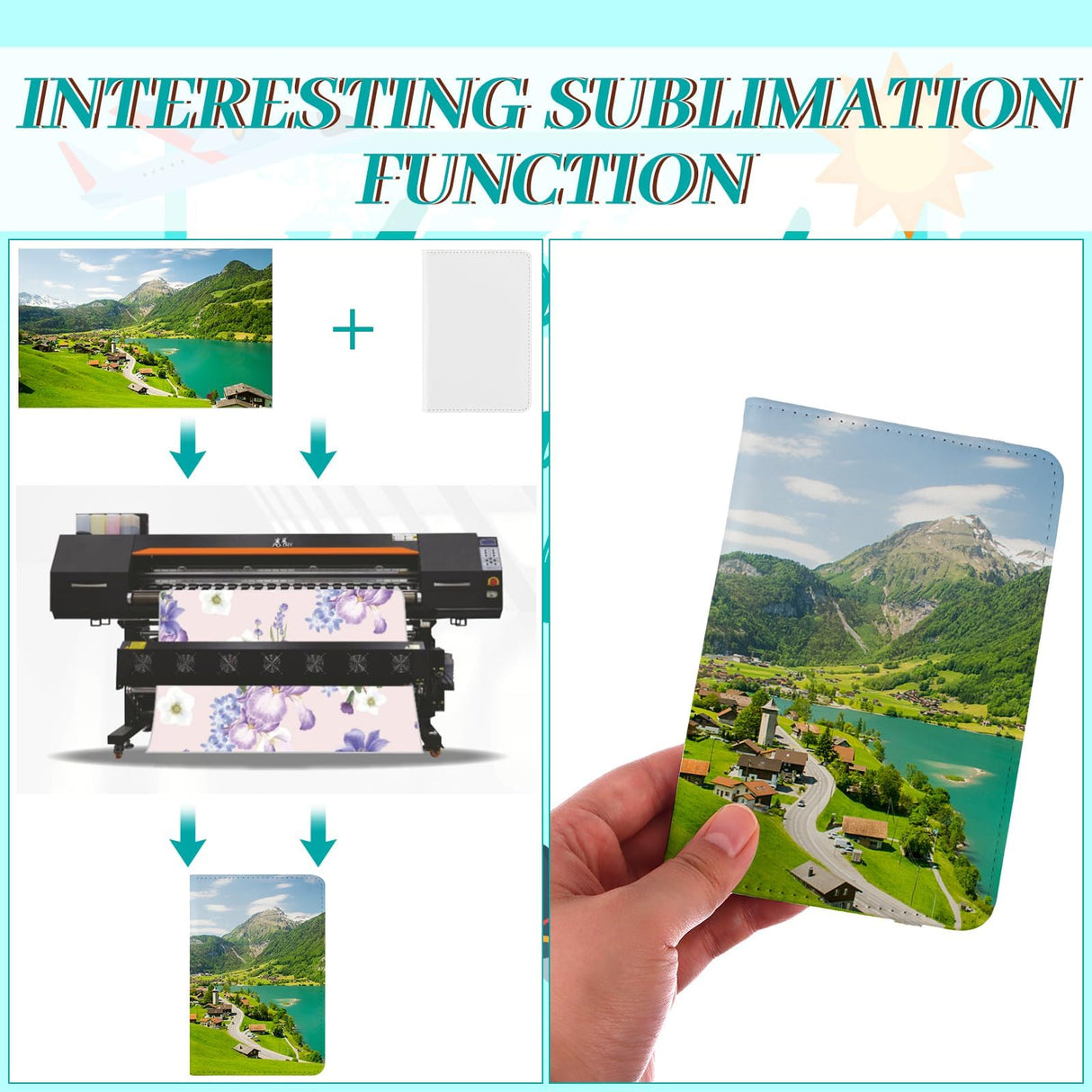 6 Pieces DIY Sublimation Passport Holder Covers, PU Leather Blank Heat Transfer Travel Passport Book Holder Wallet Cover for Passport, Business Cards, Credit Cards, Boarding Passes(Pink+Gray) Easywiny