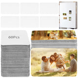 60 Pcs Sublimation Magnet Blanks, 2.17 x 3.54 Inch Personalized Fridge Magnet Sublimation Refrigerator Printing Blank Bulk for Kitchen Office Decorative Tideme