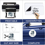 DIYMAG 2Pcs Blank Car Magnets,24x12 Inch Car Door Magnets Signs Rounded Corners Blank Car Magnet Set Flexible Magnetic Bumper Sticker for Car to Advertise Cover Logo Prevent Car Scratches Dents DIYMAG