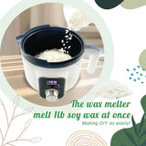 Soy Wax Candle Making Kit with Digital Wax Melter, Natural 4lb Soyawax for Candle Makingt to Make Your Own Candles Handnatur