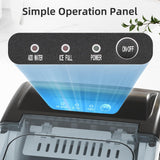 Antarctic Star Ice Maker Countertop, Portable Ice Machine with Carry Handle, 26Lbs Per Day, 9 Cubes Ready in 6 Mins, Self-Cleaning Ice Makers with Ice Scoop and Basket for Kitchen/Office/Party (Black) Antarctic Star