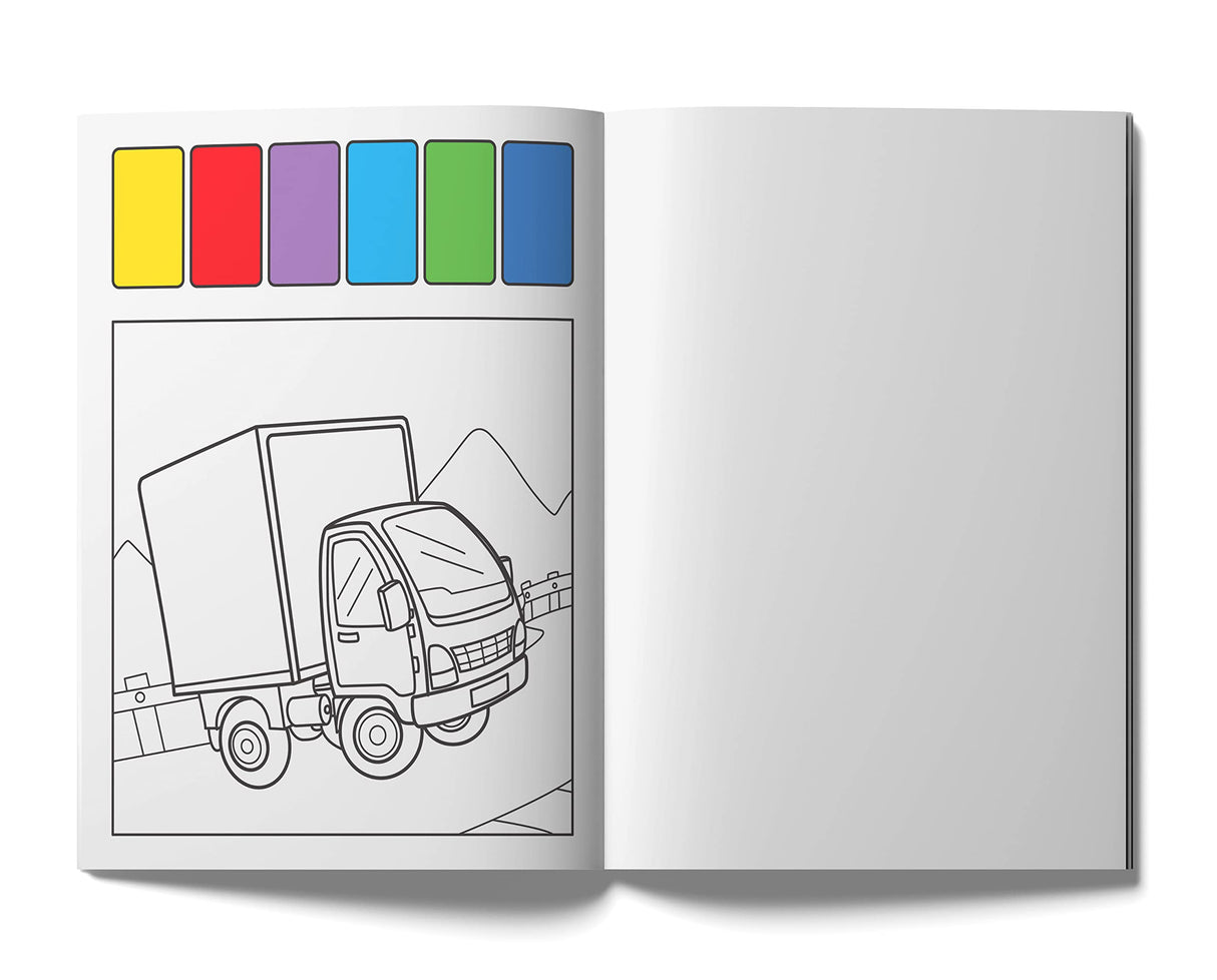 Pick and Paint Coloring Book: Vehicles WoodArtSupply