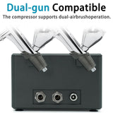 SprayMagic Airbrush Kit with Air Compressor, 55PSI High Pressure Dual-Action Air Brush Gun, Airbrush Spray Gun Set for Models Painting, Makeup, Cakes, Tattoo, Nails Art SprayMagic