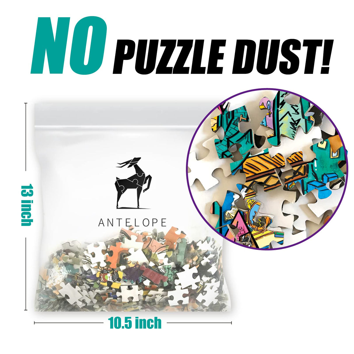 Antelope - 1000 Piece Puzzle for Adults, Cat Castle Jigsaw Puzzles 1000 Pieces, High Resolution, Matte Finish, Smooth Edging, No Dust Creative Artistic Puzzle ANTELOPE