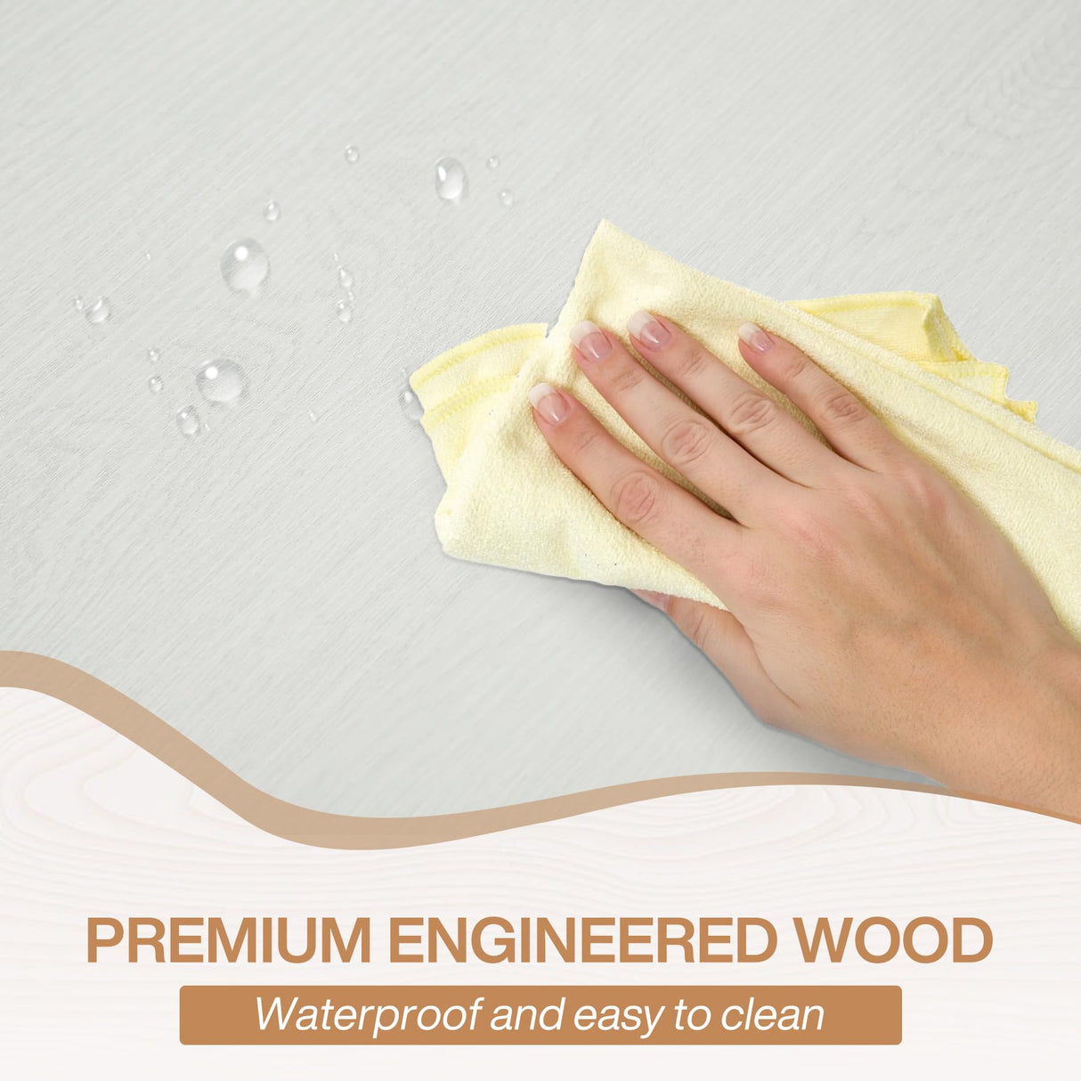 Tribesigns Farmhouse Dining Table for 6 People, 70.8-Inch Rectangular Wood Dining Table, Rustic Kitchen Table with Heavy Duty Metal Legs for Dining Room Tribesigns